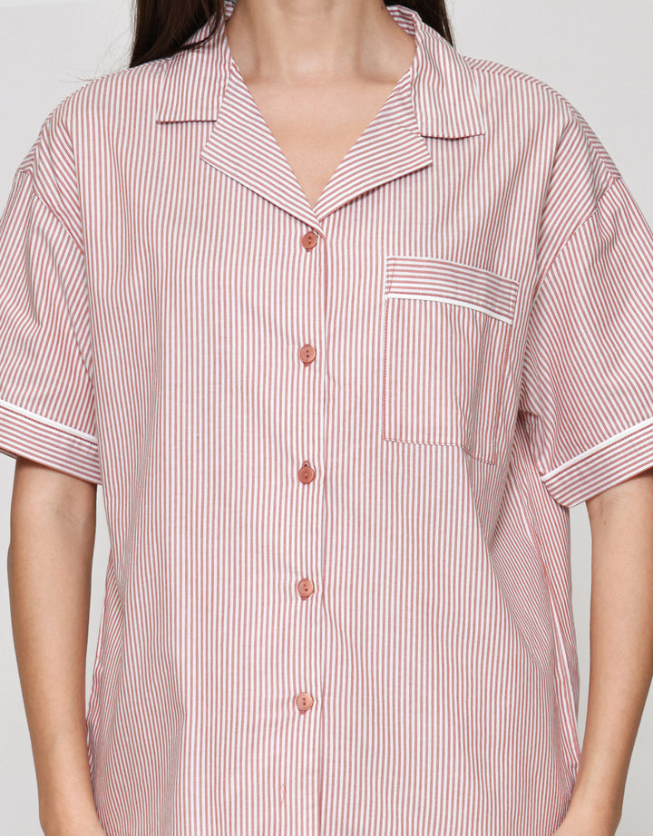 Suko Motif Setelan Piyama Wanita