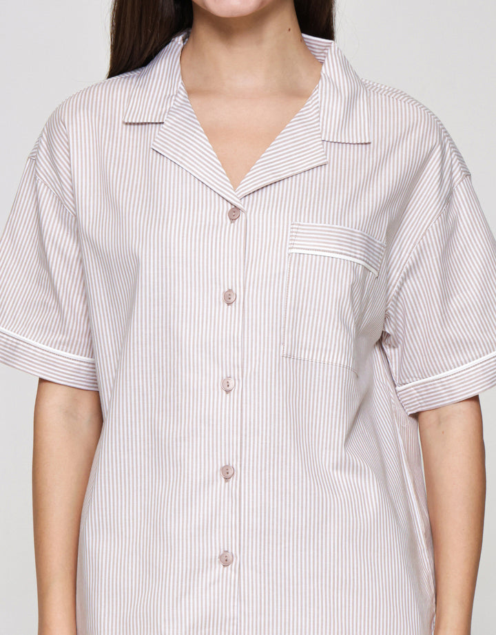 Suko Motif Setelan Piyama Wanita