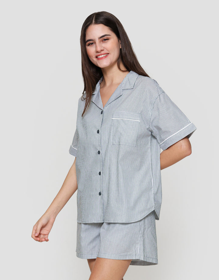 Suko Motif Setelan Piyama Wanita