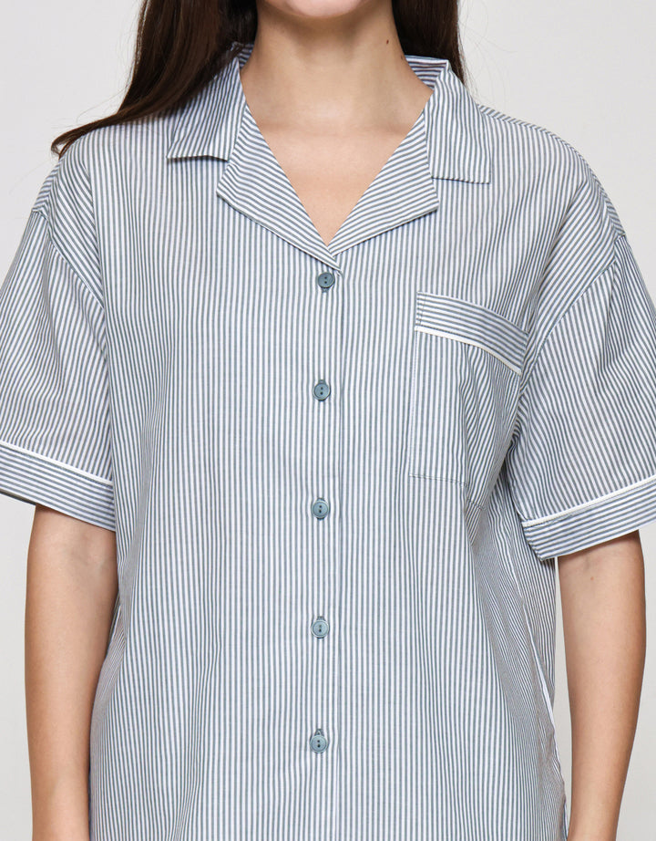 Suko Motif Setelan Piyama Wanita