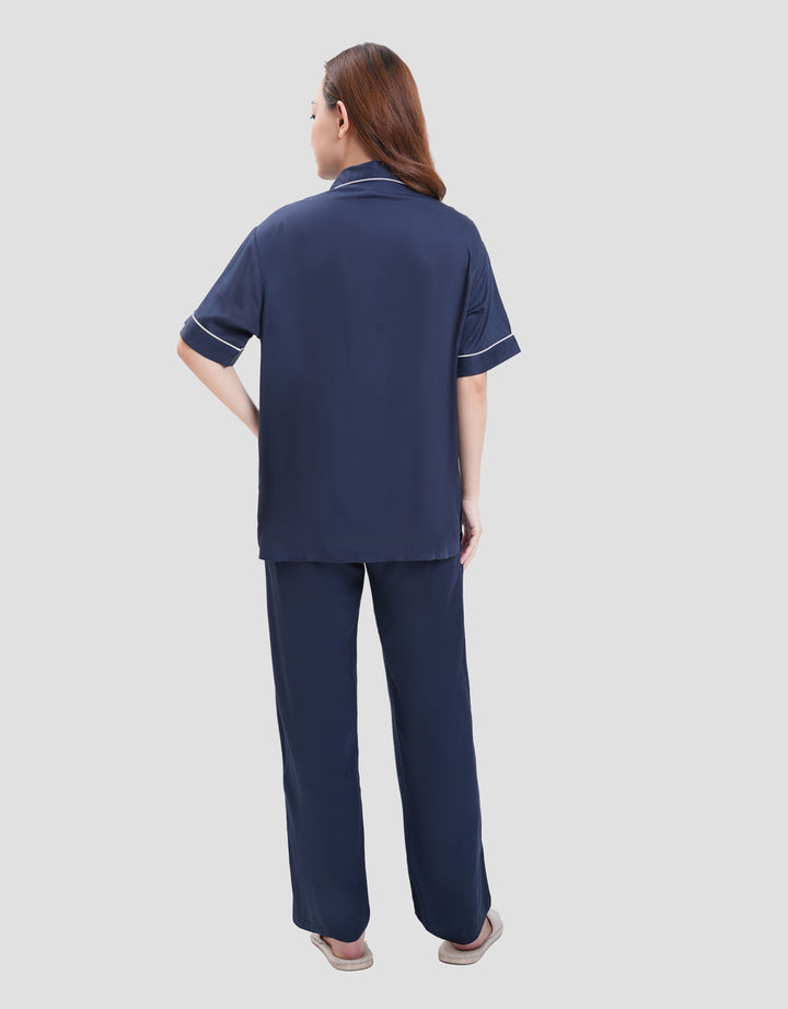 Suko Lengan Pendek Celana Panjang Pajamas Set Wanita