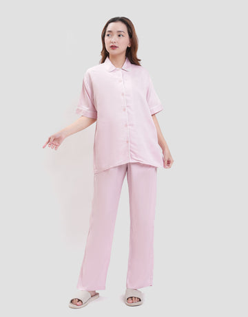 SUKO LENGAN PENDEK CELANA PANJANG PAJAMAS SET WANITA