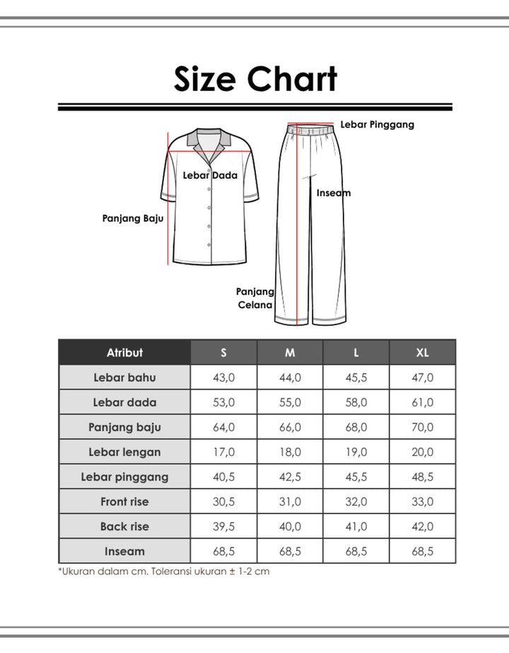 SUKO LENGAN PENDEK CELANA PANJANG PAJAMAS SET WANITA