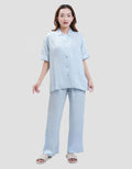 SUKO LENGAN PENDEK CELANA PANJANG PAJAMAS SET WANITA