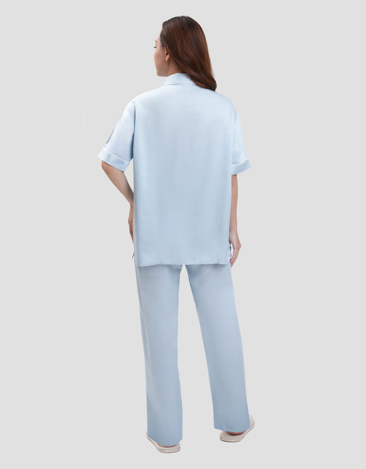 Suko Lengan Pendek Celana Panjang Pajamas Set Wanita