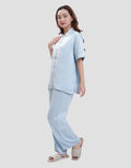 SUKO LENGAN PENDEK CELANA PANJANG PAJAMAS SET WANITA