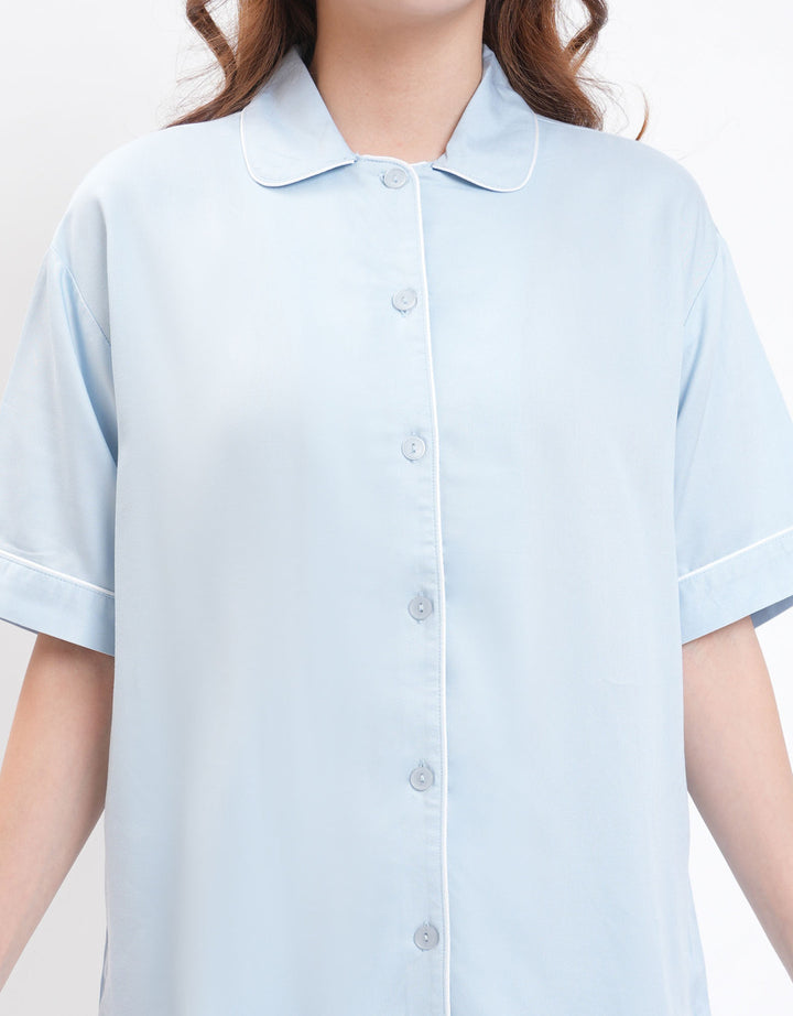 Suko Lengan Pendek Celana Panjang Pajamas Set Wanita