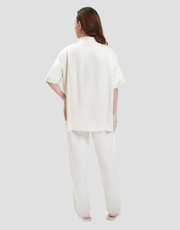 Suko Lengan Pendek Celana Panjang Pajamas Set Wanita