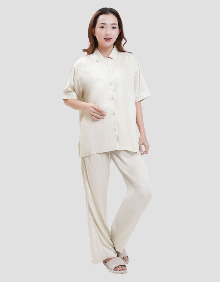 SUKO LENGAN PENDEK CELANA PANJANG PAJAMAS SET WANITA