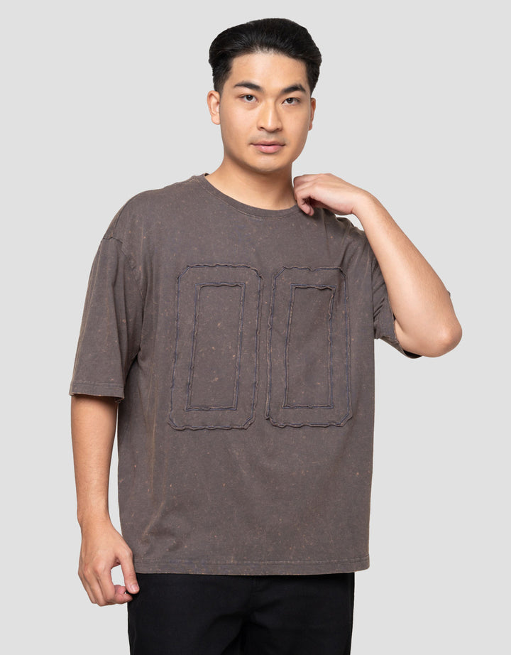 Nevada Washing - Patch Kaos Oversize Pria