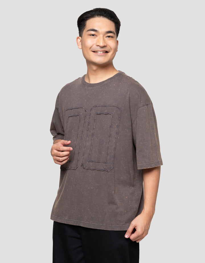 Nevada Washing - Patch Kaos Oversize Pria