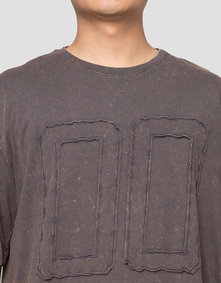 Nevada Washing - Patch Kaos Oversize Pria