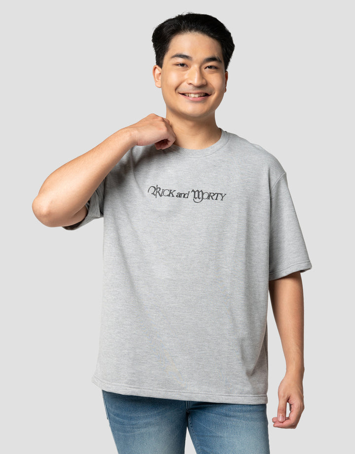 Nevada Rick And Morty - Style Print Kaos Oversize Pria