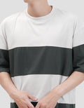 Nevada Stripe Cut N Sewn Kaos Oversize Pria
