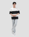 Nevada Stripe Cut N Sewn Kaos Oversize Pria