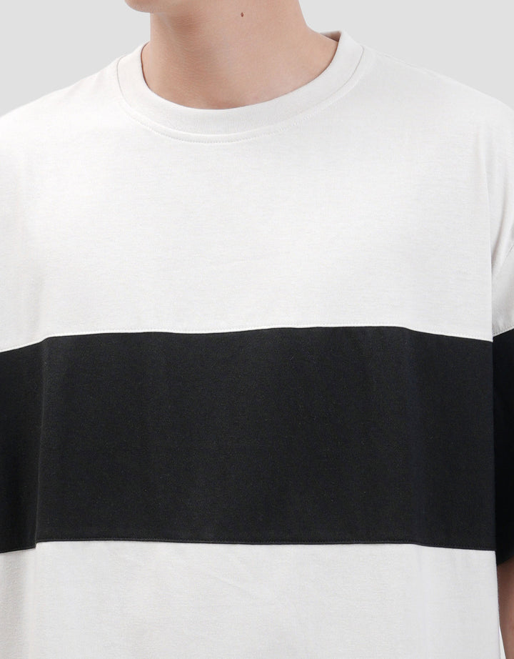 Nevada Stripe Cut N Sewn Kaos Oversize Pria
