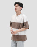 Nevada Stripe Cut N Sewn Kaos Oversize Pria