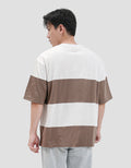 Nevada Stripe Cut N Sewn Kaos Oversize Pria