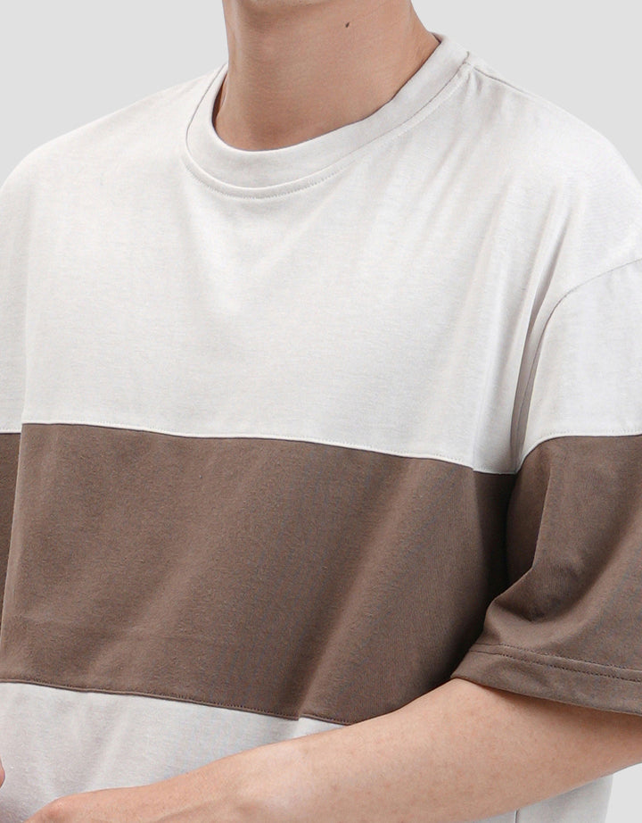 Nevada Stripe Cut N Sewn Kaos Oversize Pria