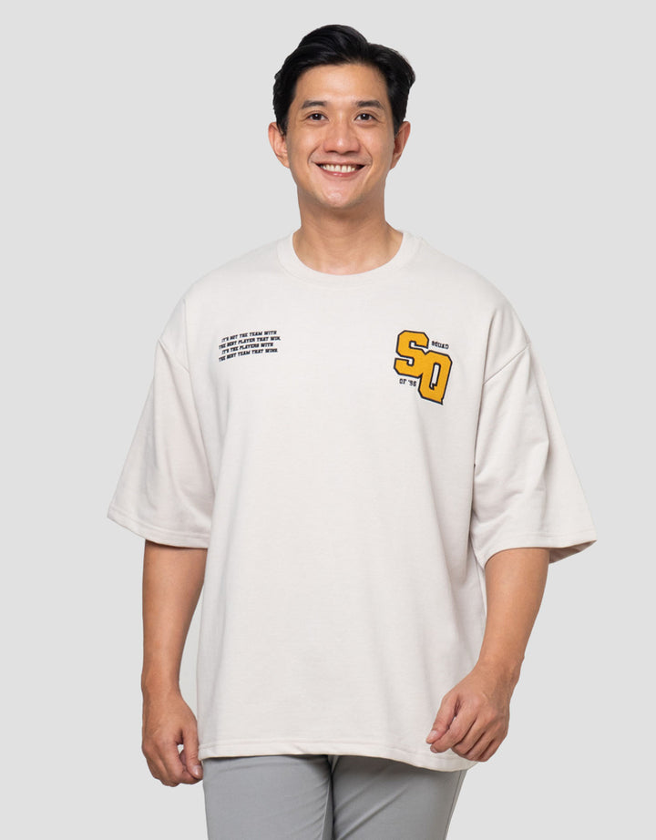 Nevada Embro Handuk Kaos Oversize Pria