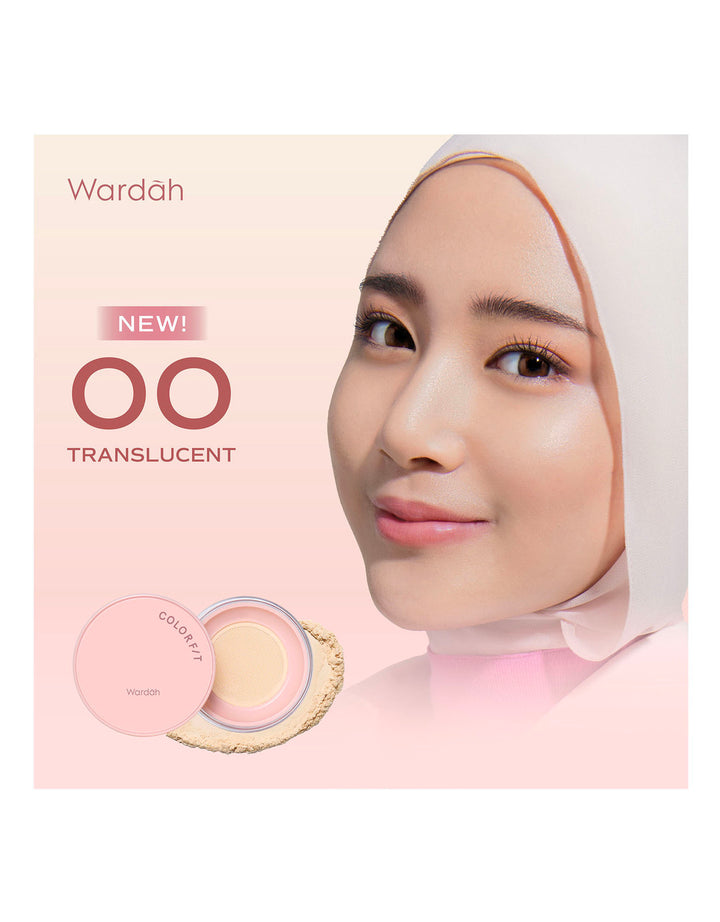 Wardah Colorfit Hd Blurify Loose Powder 00 Translucent 15 G