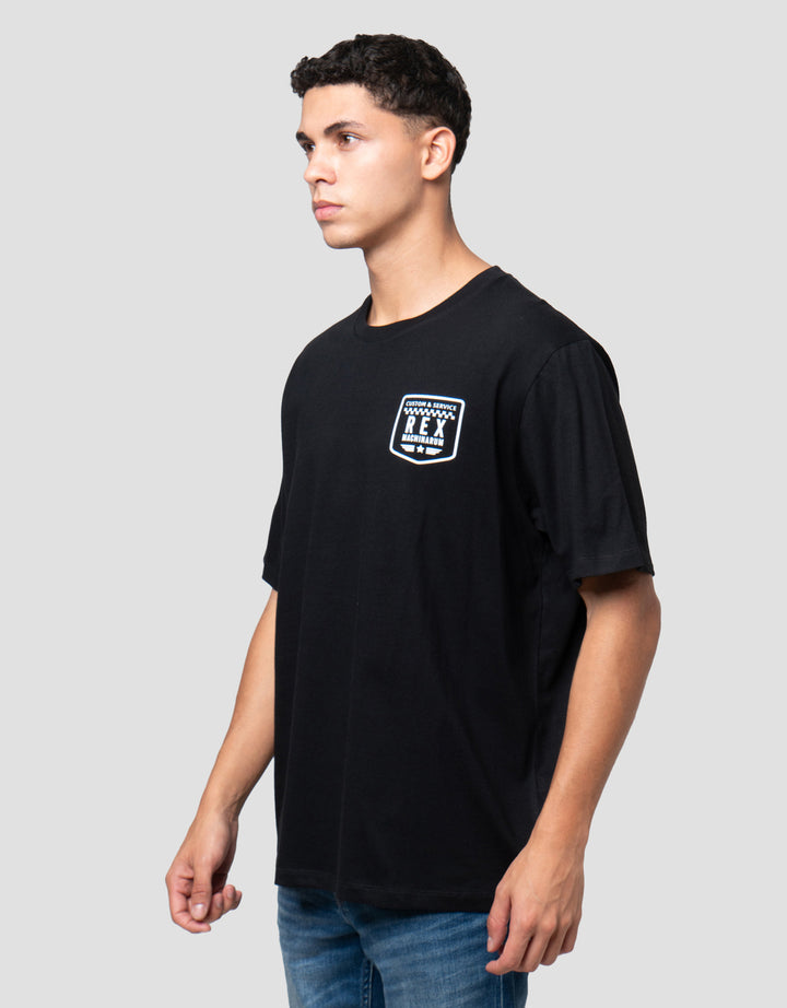 Aos Theme Rockstar Wording Kaos Pria