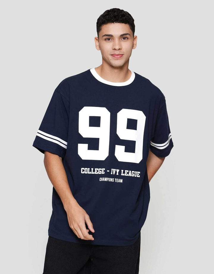 Aos Theme The Jocks Number College Kaos Oversize Pria