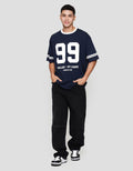 Aos Theme The Jocks Number College Kaos Oversize Pria