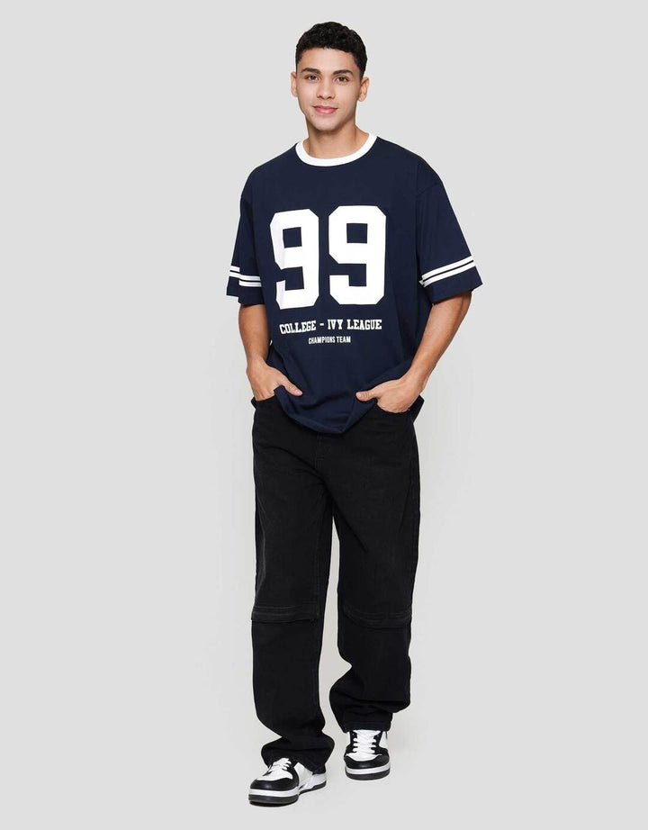 Aos Theme The Jocks Number College Kaos Oversize Pria