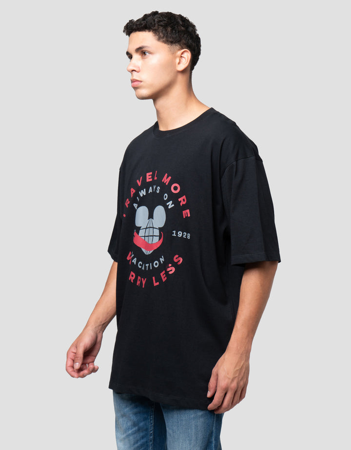 Aos Theme Tbnd Mickey And Friends Casual Kaos Oversize Pria