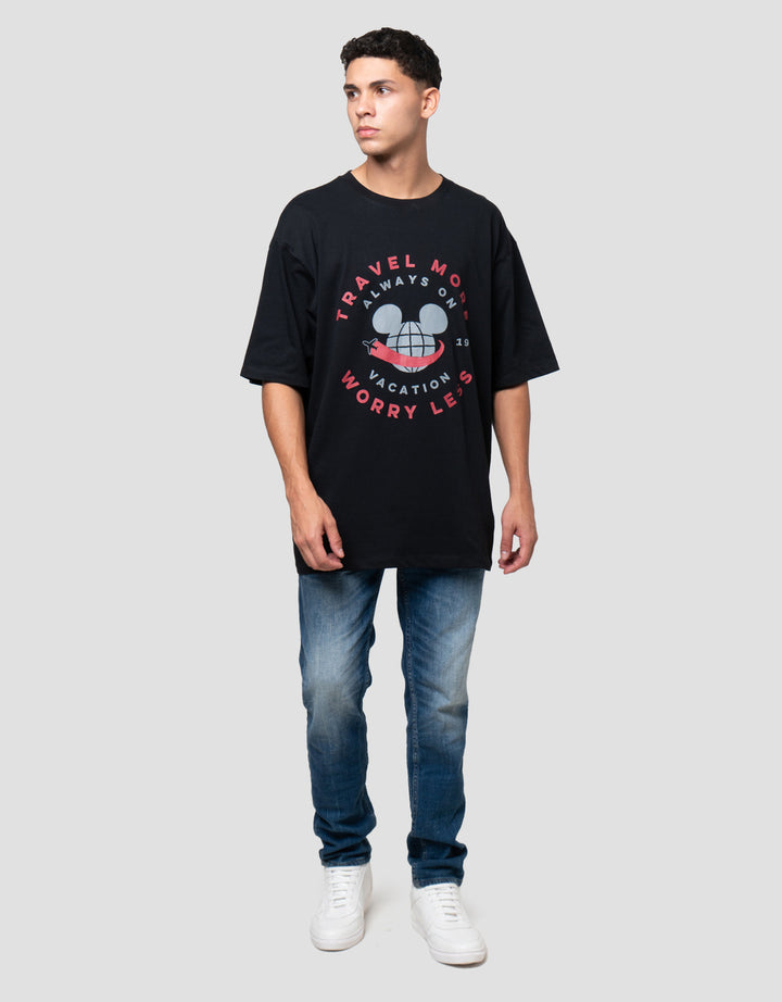 Aos Theme Tbnd Mickey And Friends Casual Kaos Oversize Pria