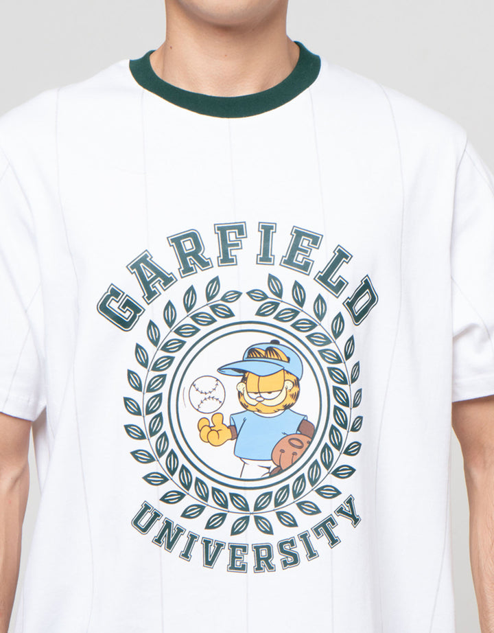 Aos Theme The Jocks Garfield Round Leaf Kaos Lengan Pendek Pria