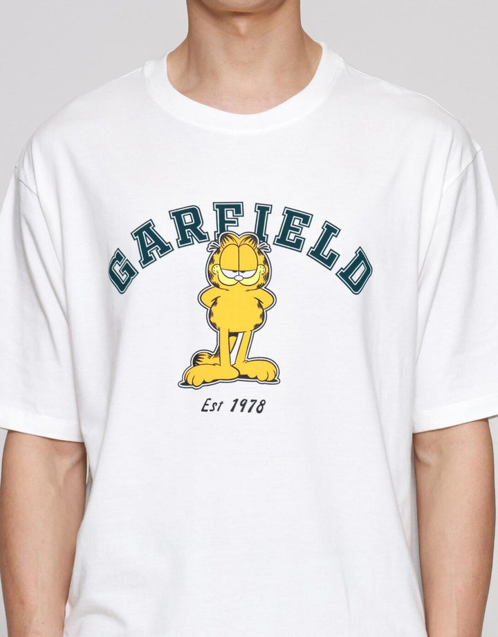 Aos Theme The Jocks Garfield Est 1978 Kaos Oversize  Pria