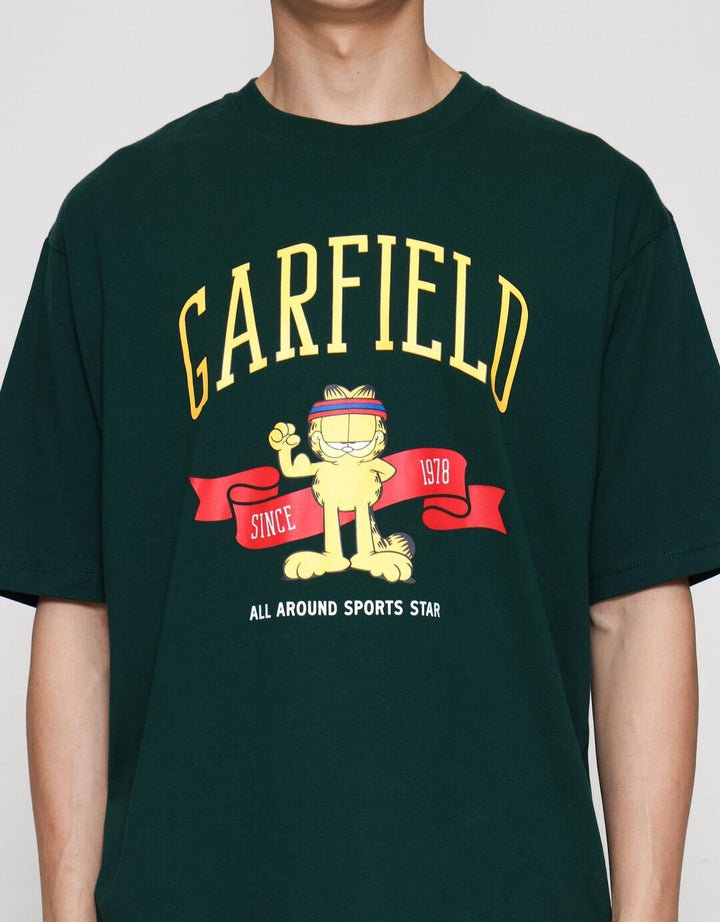 Aos Theme The Jocks Garfield Star Kaos Oversize Pria