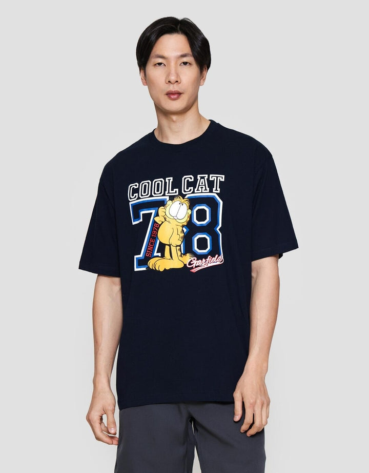 Aos Theme The Jocks Garfield Cool Cat Kaos Oversize Pria