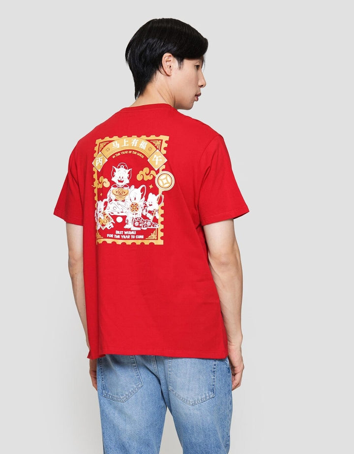 Aos Theme Tbnd Wb Cny Collection 2026 Kuda Api Kaos Pria