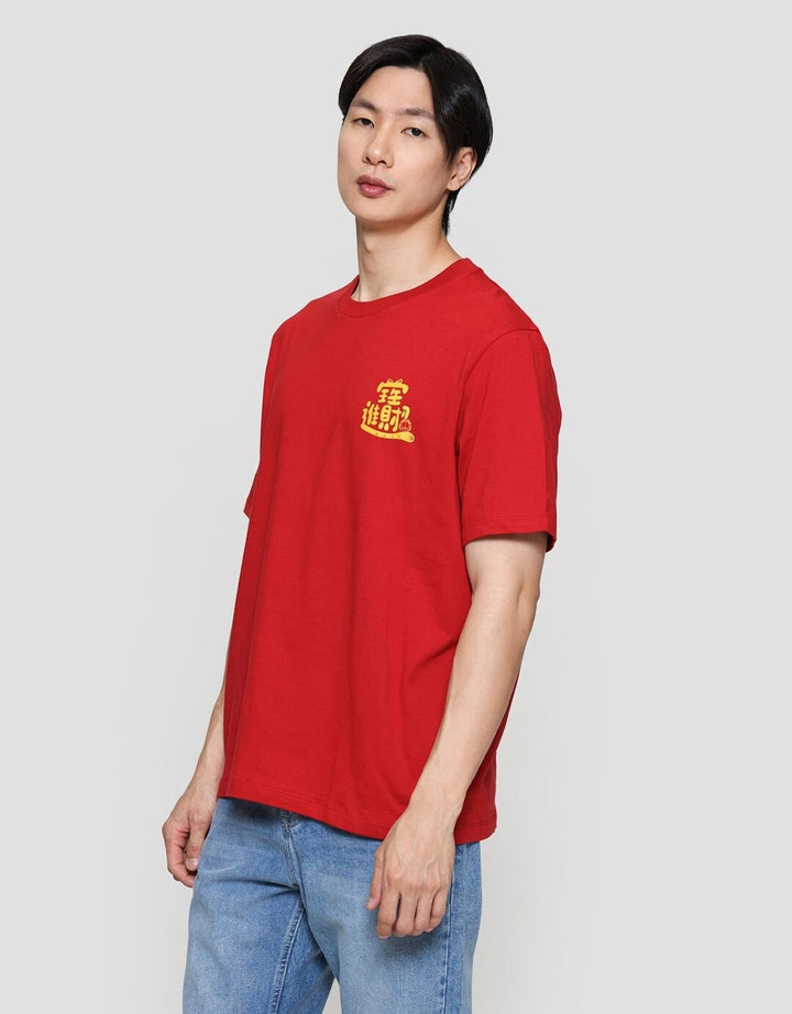 Aos Theme Print Garfield Cny Collection 2026 Kaos Pria