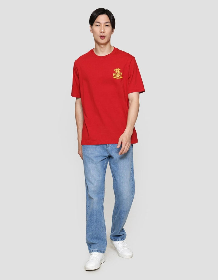 Aos Theme Print Garfield Cny Collection 2026 Kaos Pria