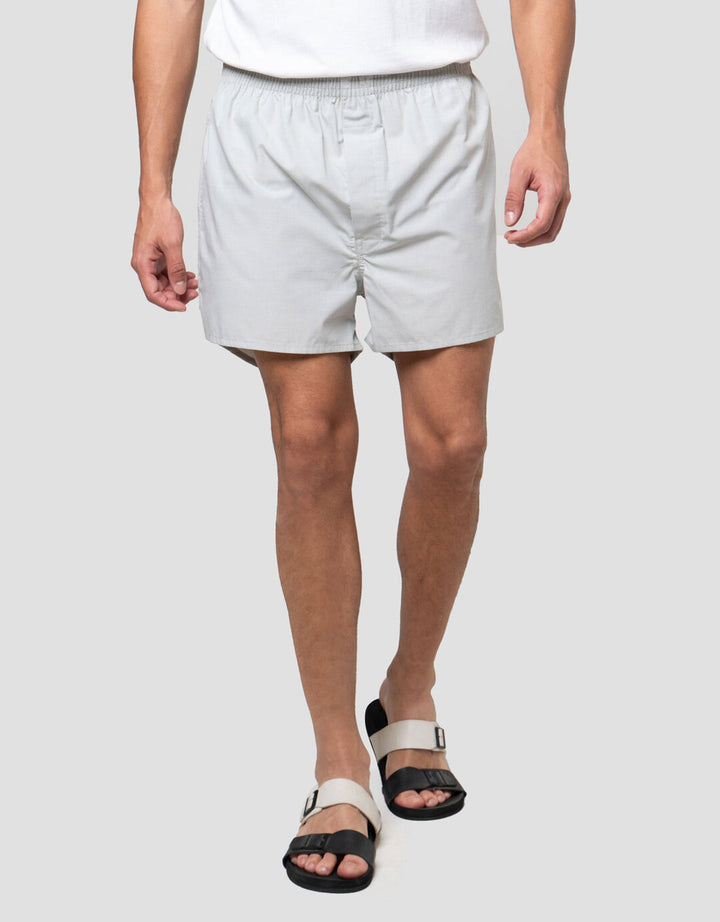 Suko Tenun Woven Solid Polos Celana Boxer Pria