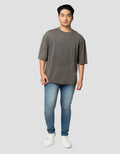 Nevada Washing Plain Kaos Oversize Pria