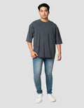 Nevada Washing Plain Kaos Oversize Pria
