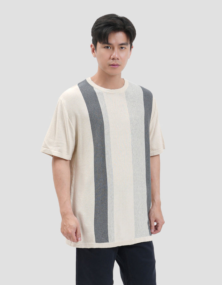 Nevada Flat Knit Stripe - Style Kaos Pria