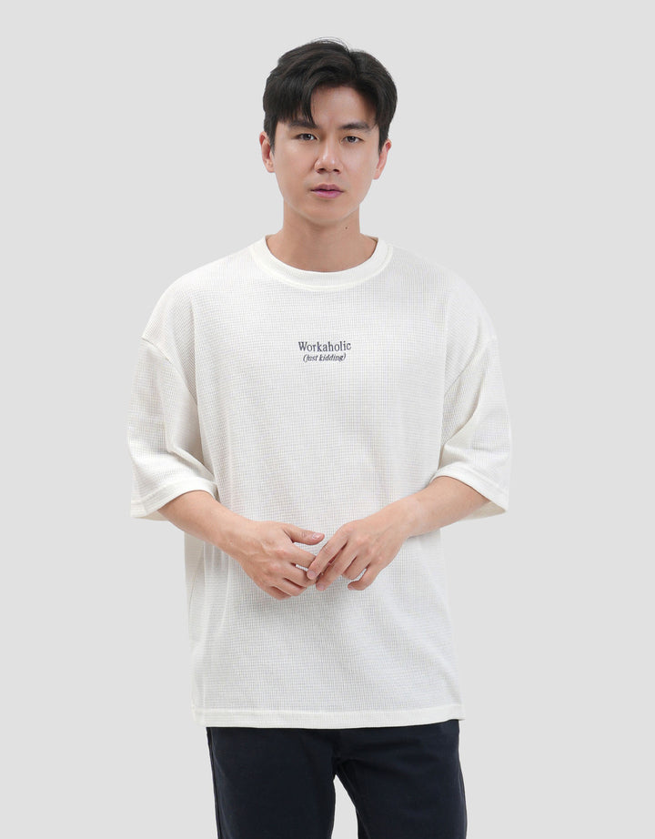 Nevada Textured - Workaholic Kaos Oversize Pria