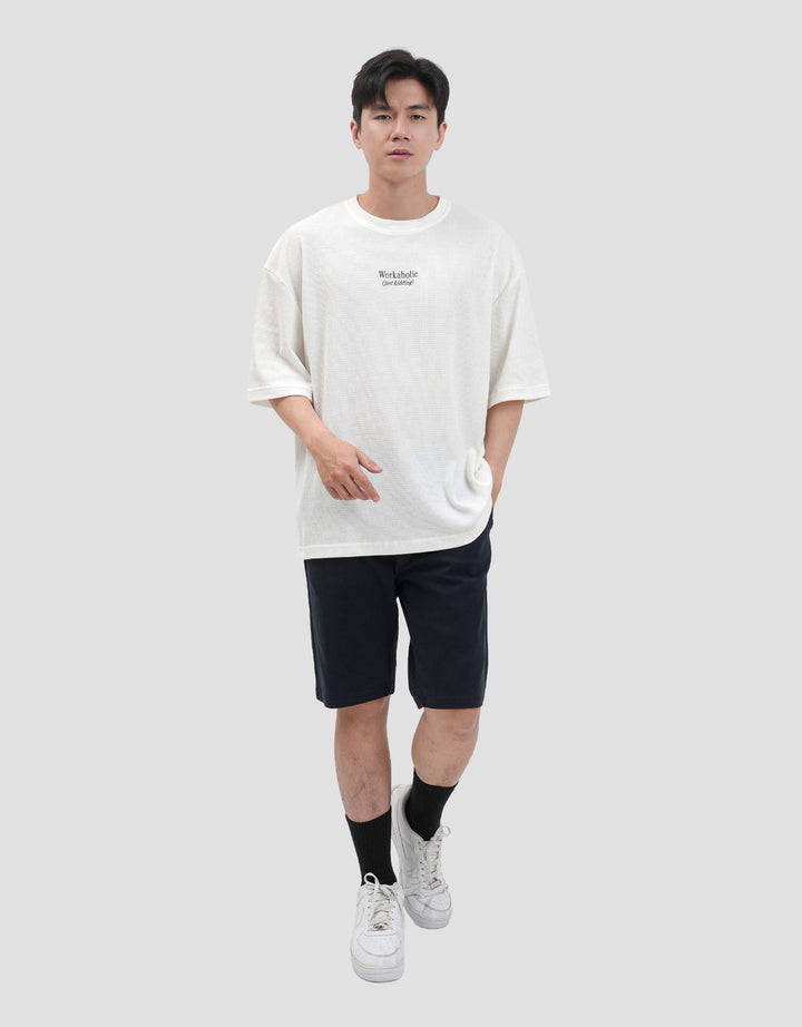 Nevada Textured - Workaholic Kaos Oversize Pria