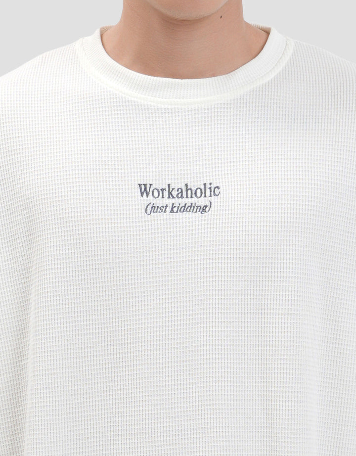 Nevada Textured - Workaholic Kaos Oversize Pria