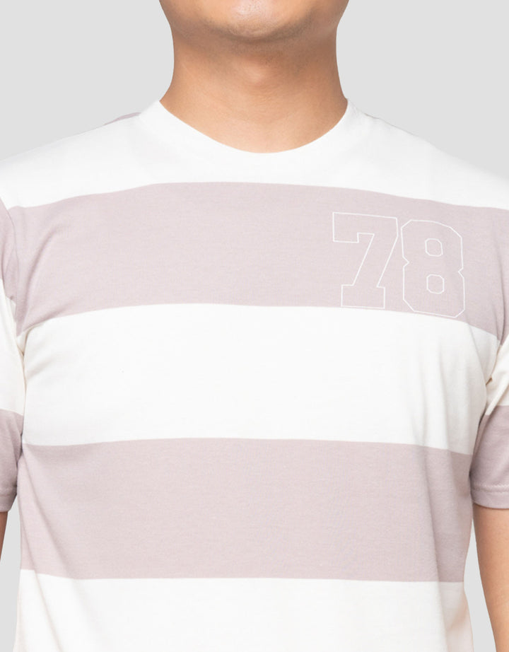 Nevada Stripe Yarndyed Logo Kaos Pria