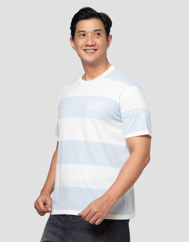 Nevada Stripe Yarndyed Stripes Kaos Pria