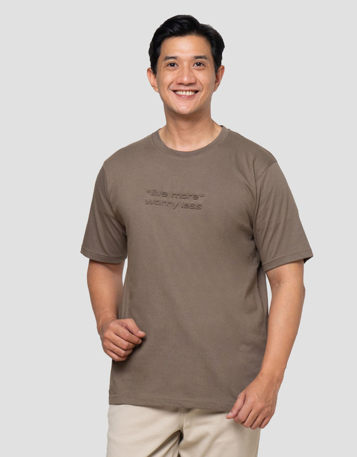 Nevada Emboss - Live More Worryless Kaos Pria