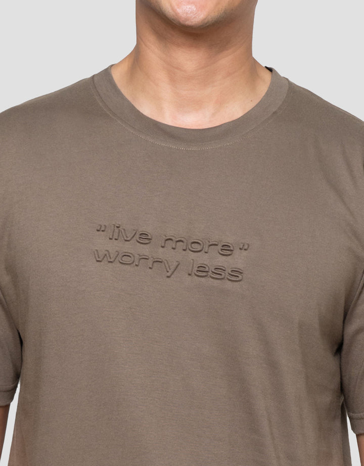 Nevada Emboss - Live More Worryless Kaos Pria