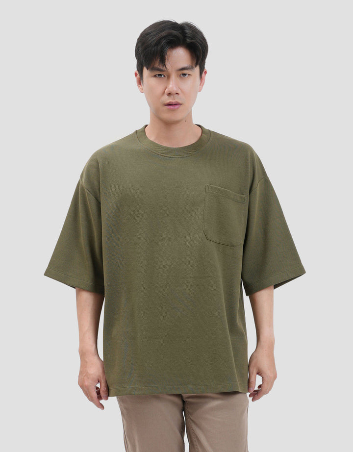 Nevada Texture Pocket Kaos Oversize Pria